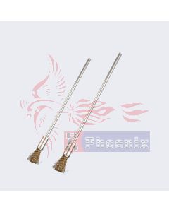 แปรงทองเหลืองพู่กัน แกน3mm. รุ่นยาวทั้งตัว75-100 mm.
