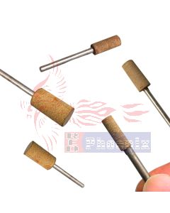 ลูกยางขัดเงาแกน 3 mm. (#120)สีน้ำตาลล้วน  D 3-12 mm.