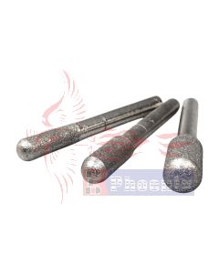 หัวเจียรเพชรแกน 6 mm. หัวโต 6,8,10 mm. ทรง c (กระบอกหัวมน) CN