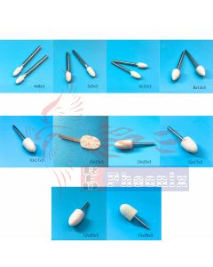 ลูกสักหลาดทรง k แกน 3 mm. (AB) รวมทุกขนาด หัวโต 4 - 15 mm. 