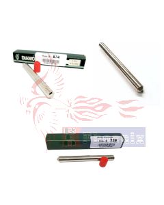 เพชรเเต่งหินเจียรไน ''แบบหัวดินสอ'' แกน8mm. ยาวทั้งตัว 80 mm. หัวเพชร #10(0.20ct) - #25 (0.5ct)
