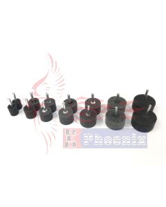 ลูกสก็อตไบร์ทสีเทา แกน6mm. โต20-50mm