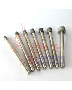  เข็มเพชรเจียรรูในแกน6มิล เพชร CBN เจียรเหล็กชุปแข็งหัวโต 4 - 14 mm. Best Daimond