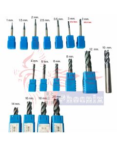  เอ็นมิลคาร์ไบด์ รวมทุกขาดหัวกัดโต 1-20 mm. (ราคาต่อ/ชิ้น)