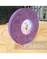 หินเจียรสีม่วง ความพรุนพิเศษ 8 นิ้ว หนา1 นิ้ว รุเพลา31.75 เบอร์46 